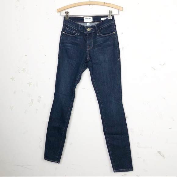 FRAME Le Skinny de Jeanne size 25 dark wash jeans - Picture 8 of 9